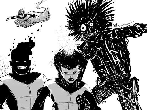 A Free Fan Art of the New Mutants – Thank You, George&nbsp;Kambadais