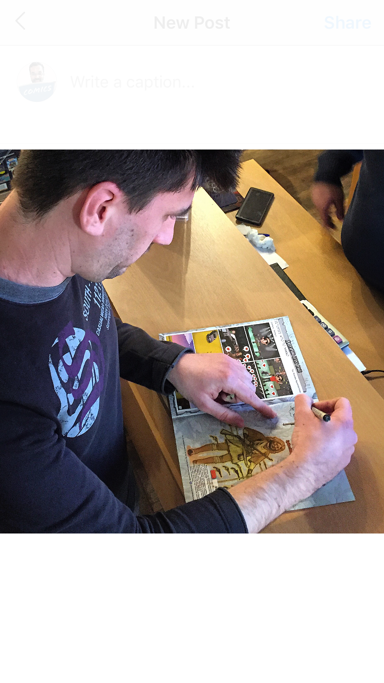 Getting a comic book&nbsp;signed